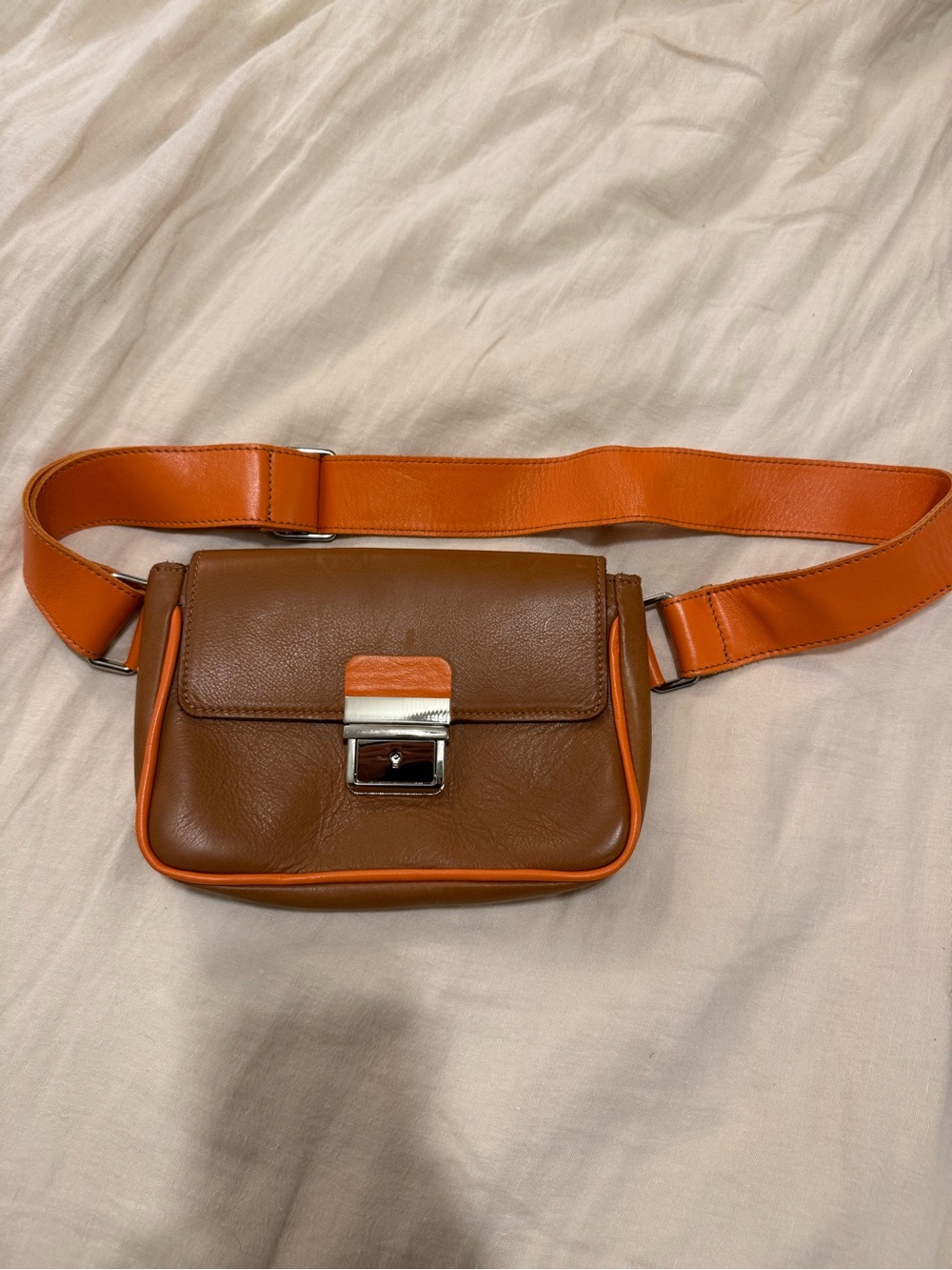 Authentic Italian Leather Crossbody Bag - Carlo Cecchini Roma